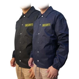 NW Men's Printed SECURITY Snap Front Windbreaker Water Proof Coaches Jacket
