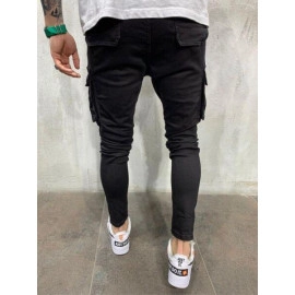 Fashion Mens Stretchy Skinny Jeans Male Casual Streetwear Jogger Pants Jeans New