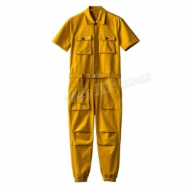 New Men's Cotton Coveralls Loose Jumpsuit Casual Pants Fashion Trousers Overalls