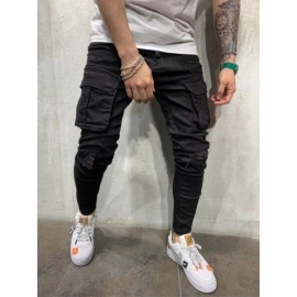 Fashion Mens Stretchy Skinny Jeans Male Casual Streetwear Jogger Pants Jeans New
