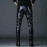 Men's Motorcycle Faux Leather Punk Skinny Pants Slim Fit Pants Biker Trousers