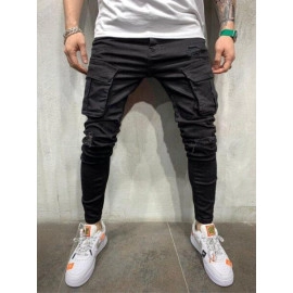Fashion Mens Stretchy Skinny Jeans Male Casual Streetwear Jogger Pants Jeans New