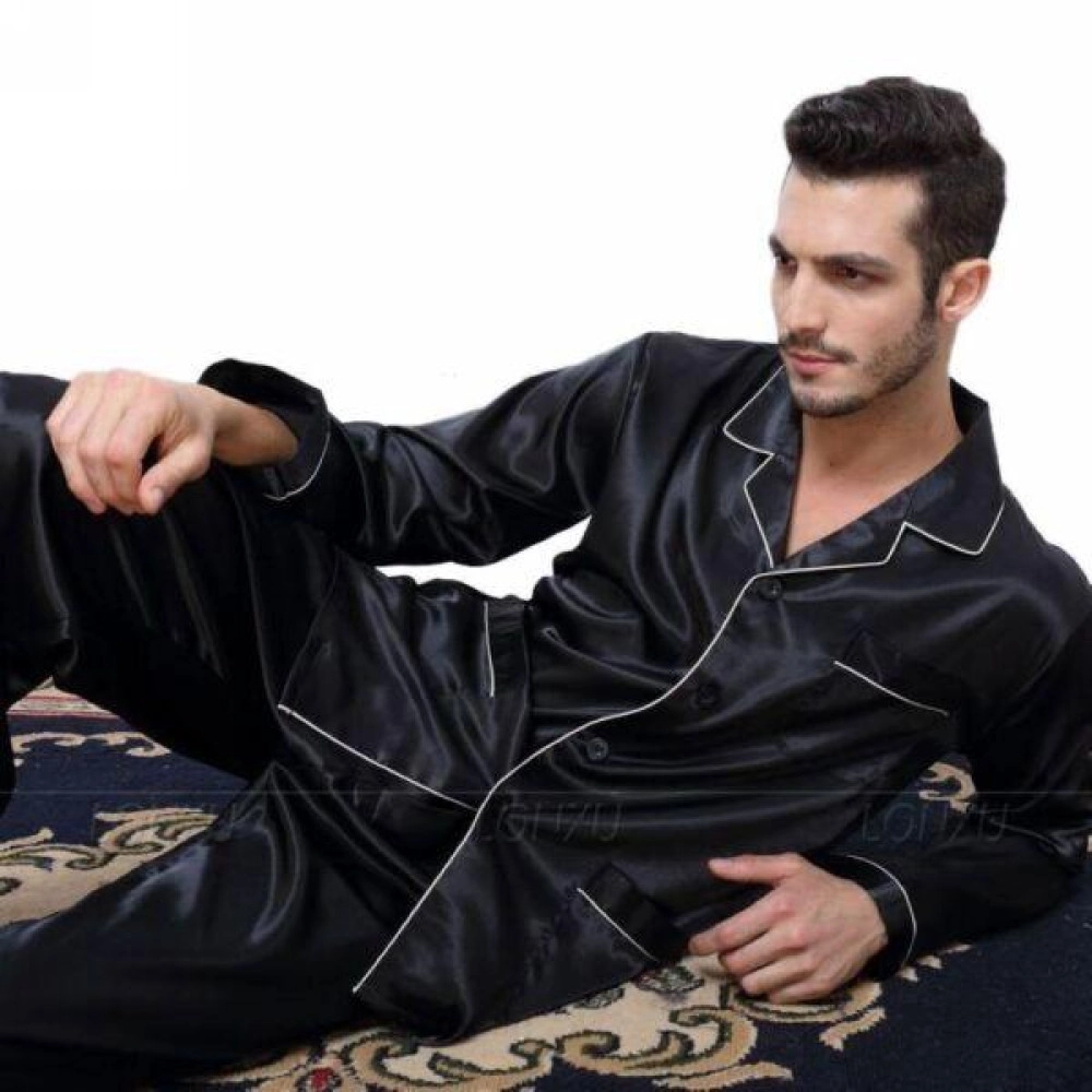 Mens Silk Satin Pajamas Pyjamas Set Sleepwear Set Loungewear Fits All Seasons Mens Silk Satin Pajamas Pyjamas Set Sleepwear Set Loungewear Fits All Seasons