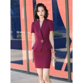 2023 Summer Two Piece Set Women Suits Short Sleeve Blazer And Mini Skirt Fashion