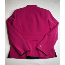 Women’s Dress Suit- Jacket w/ Skirt, Size 4, Fuscia and Black
