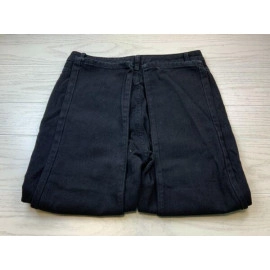 High Rise Distressed Tapered Leg Jeans, Women's Size 14, Black NEW MSRP $45