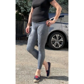 Women Stretchy Denim Jegging Jeans High Waist Tummy Control Pencil Pants Black